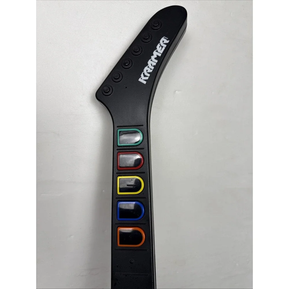Guitar Hero Kramer Striker Wireless Controller PS2 Red Octane No Dongle W Strap